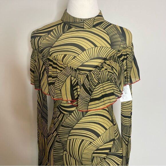 DE LA VALI JOSEPHINE LONG SLEEVE MAXI DRESS NWT Size 8 - Picture 3 of 10